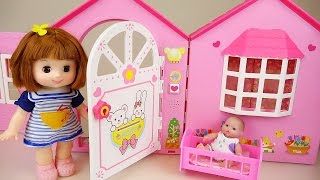Baby doll house toy and Kinder surprise eggs play