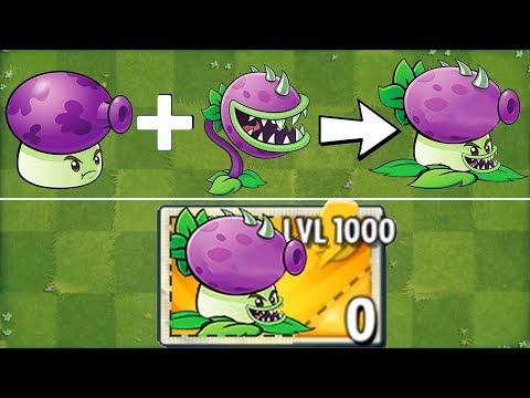 Fume-Chomper LEVEL 1000 Power Up in Plants vs Zombies 2
