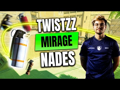 Twistzz Nades — Mirage vs Mibr — CS2 POV PERFECT WORLD SHANGHAI MAJOR 2024