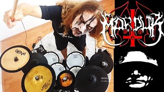 Swedish Black metal drumming MARDUK - Equestrian Bloodlust - drums only cover BLAST BEATS