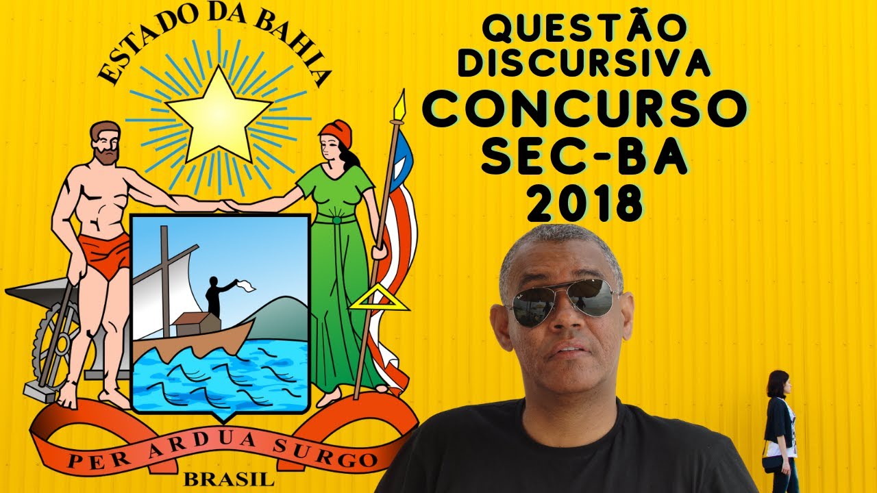 Questão Discursiva de Matemática do Concurso do Estado da Bahia SEC-BA 2018.
