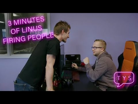 3 minutes compilation of Linus firing people