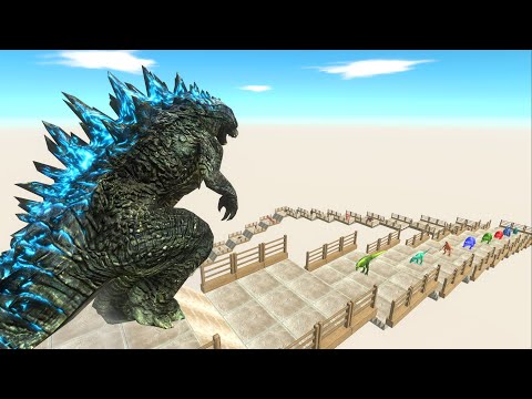 GODZILLA DEATH FALL - Animal Revolt Battle Simulator