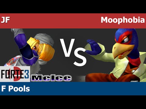 Forte 3 Melee - JF (Sheik) vs Moophobia (Falco) - F Pools