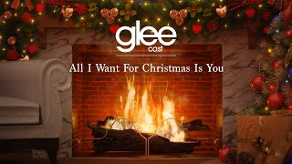 Glee Cast - All I Want For Christmas Is You (Official Yule Log)