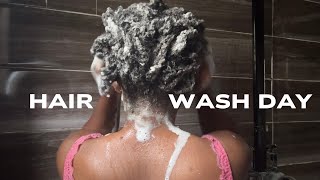 Ultimate Natural Hair Wash Day +Shower Skincare Routine | Moisture & Glow!