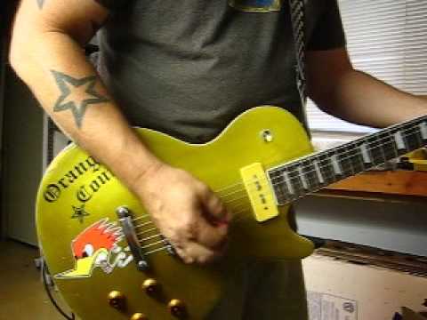 Mike Gee Kustoms USA Custom Shop Mike Ness Les Paul Gold Top tribute