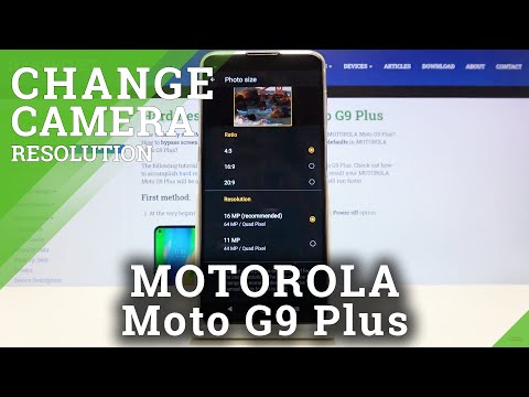 How to Change Photo Resolution in Motorola Moto G9 Plus - Set Up High Resolution