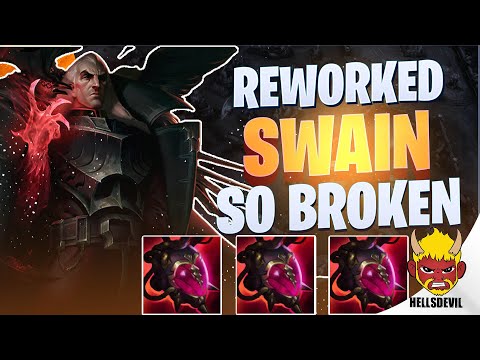 WILD RIFT | *NEW* REWORKED SWAIN IS BROKEN! | Challenger Swain Gameplay | Guide & Build
