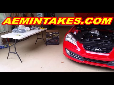Hyundai Genesis Coupe 3.8L V6: AEM Cold Air Intake Installation