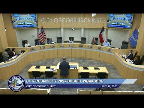 City Council FY 2027 Budget Workshop July 16, 2026