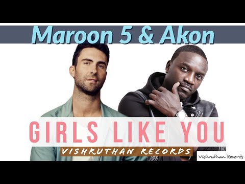 Maroon 5 & Akon - Girls Like You Ft Cardi B ( Vishruthan remix )