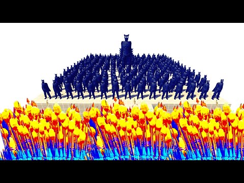 100x The Batman & Giant  vs Every god🦇 Totally Accurate Battle Simulator TABS