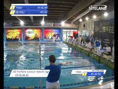 Serie 3 dei 200 Farfalla  Assoluti Maschi Agonisti - Meeting di Halloween 2013 9 Trofeo citta' di R