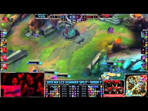 CLG  VS TDK  Highlights   2015 NA LCS Summer W7D2