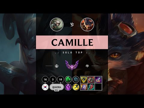 Camille Top vs Rumble - KR Master Patch 14.10