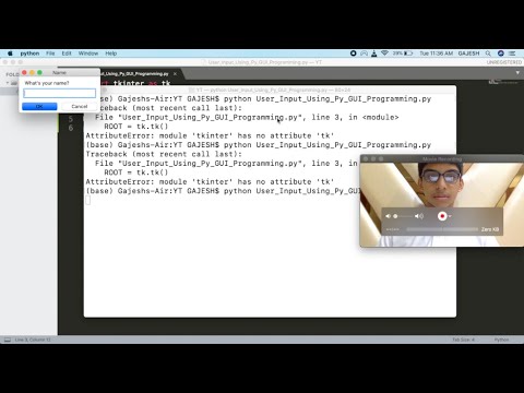 How To Create User Input Dialog Using Python Gui Programming Python Gui Programming Part 1