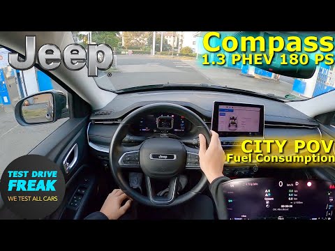 2023 Jeep Compass S 4xe PHEV 180 PS CITY POV DRIVE with Fuel Consumption