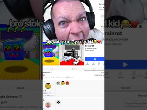 bro LIED to his 7 year old biggest fan 😭 #steak #roblox #stealabrainrot