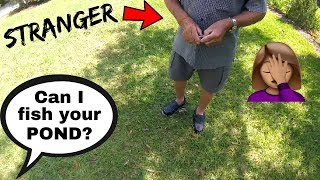 Asking STRANGERS to Fish Their PRIVATE Ponds!!! (CRINGE!!!)