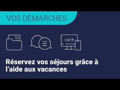VACAF 2026 : catalogue en ligne et réservation de séjours