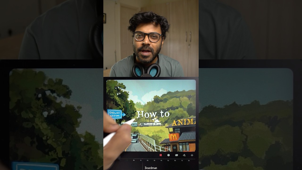 How to animate a train on #procreatedreams #digitalart #tutorial #animation