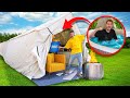 Ultimate MEGA TENT Overnight Survival Challenge