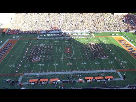 Marching Illini Halftime: 100th Anniversary of Memorial Stadium | ILLINOIS vs Michigan 10.19.2024