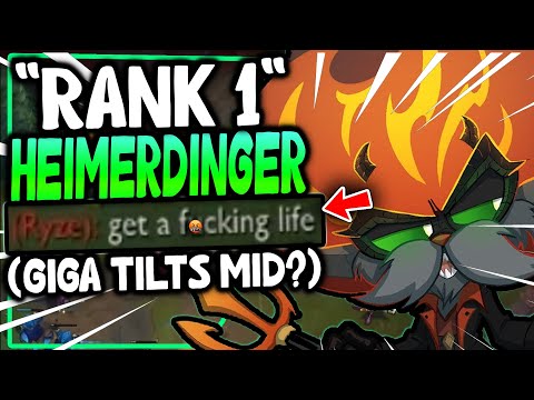 Rank 1 Heimerdinger brings NUCLEAR damage and NUCLEAR tilt? - League of Legends