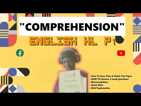 How To Answer Grade 12 ENGLISH HL Comprehension (Full Lesson)