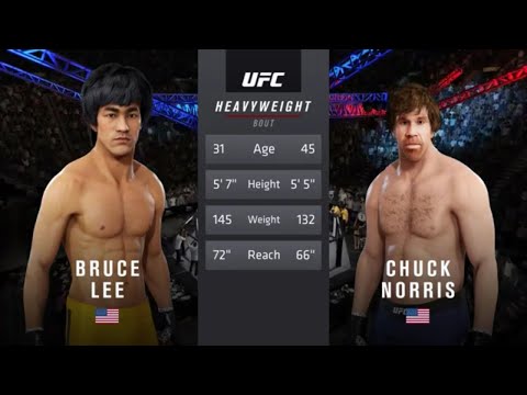 Bruce Lee vs Chuck Norris (EA Sports UFC 3)