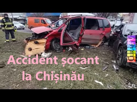Accident spectaculos la Chișinău - Curaj.TV
