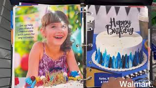 Walmart cake book. September 2024.