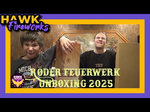 Röder Fireworks Unboxing 2025 | New Products and Top-Class Highlights | Hawk Fireworks