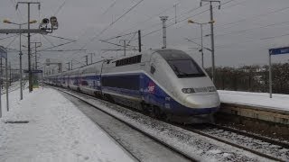 preview picture of video '(FR) Paris Trains TGV Gare Noisy Le Sec 13th March 2013'