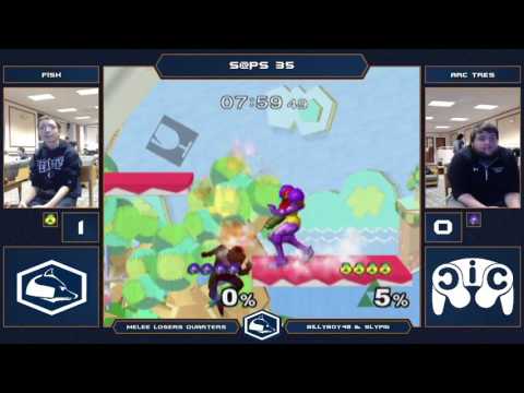 S@PS 35 Melee Singles - Fish (Sheik) vs Arc Tres (Samus) - Losers Quarters