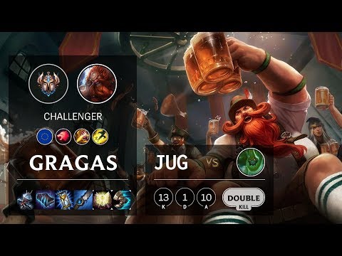 Gragas Jungle vs Zac - EUW Challenger Patch 10.6