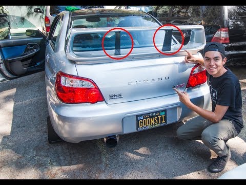 STI Perrin Wing Stabilizers Install