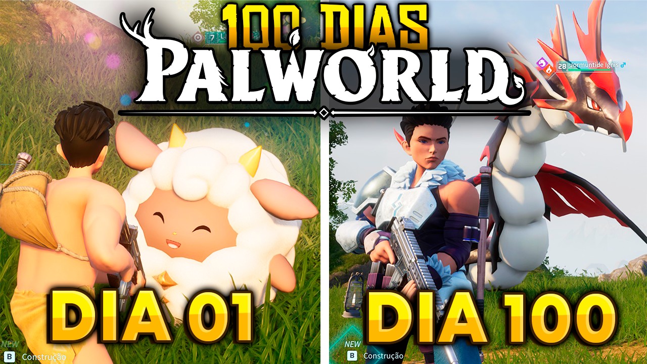 SOBREVIVI 100 DIAS ZERANDO O PALWORLD EM DUO - O FILME