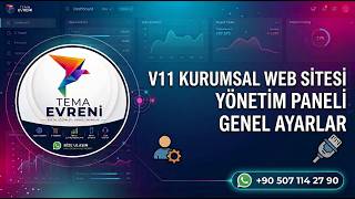 1- V11 Kurumsal Web Sitesi Yönetim Paneli Genel Site Ayarları