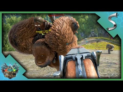 FIGHTING A GIGANTOPITHECUS ARMY! LONGNECKS + SHOTGUNS - Ark: Survival of the Fittest [SOTF Gameplay]