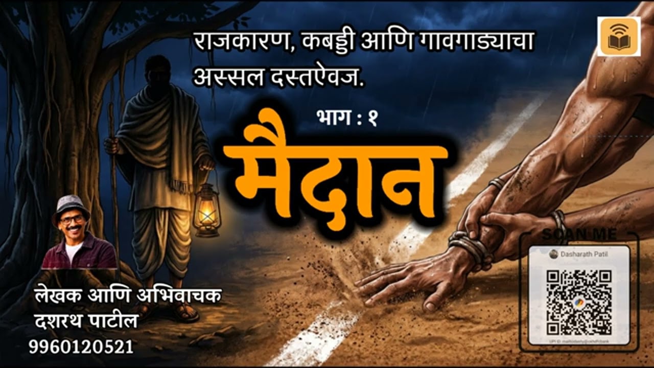 मैदान  : लेखक आणि अभिवाचन दशरथ पाटील : राजकारण कबड्डी आ?