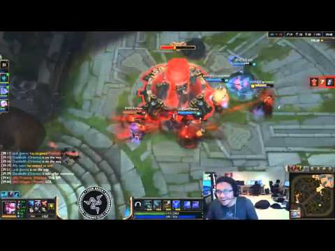 CLG Rankeds  - Doublelift fails fountain dive