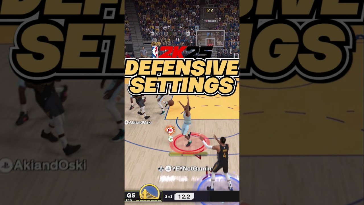 HOW TO ADJUST DEFENSIVE SETTINGS #nba2k #shorts