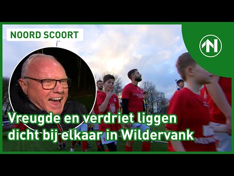 Bij vierdeklasser VV Wildervank zit de sfeer er goed in, ondanks verdrietige gebeurtenissen