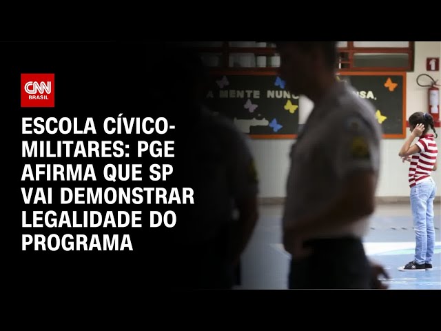 PGE: SP vai demonstrar ao TEC legalidade do Programa Escola Cívico-Militar | LIVE CNN