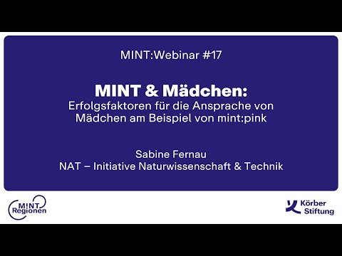 MINT-Webinar #17: Ansprache von Mädchen