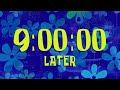 9 Hour Timer 540 Minutes Timer SpongeBob