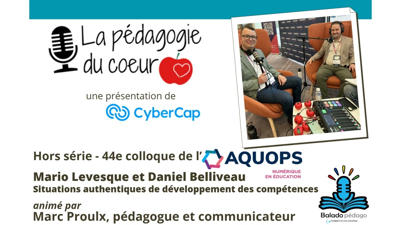 Mario Levesque et Daniel Belliveau au 44e colloque de l'AQUOPS