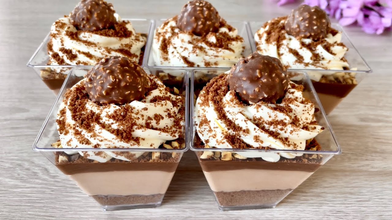 Ferrero Rocher Dessert Cups by Easy & Yummy — recipe photo